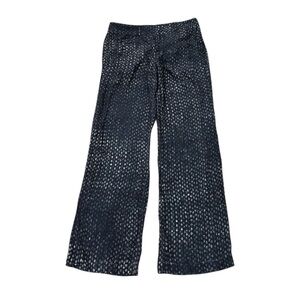 Peruvian Connection Straight Leg Pants Size 4 Blue